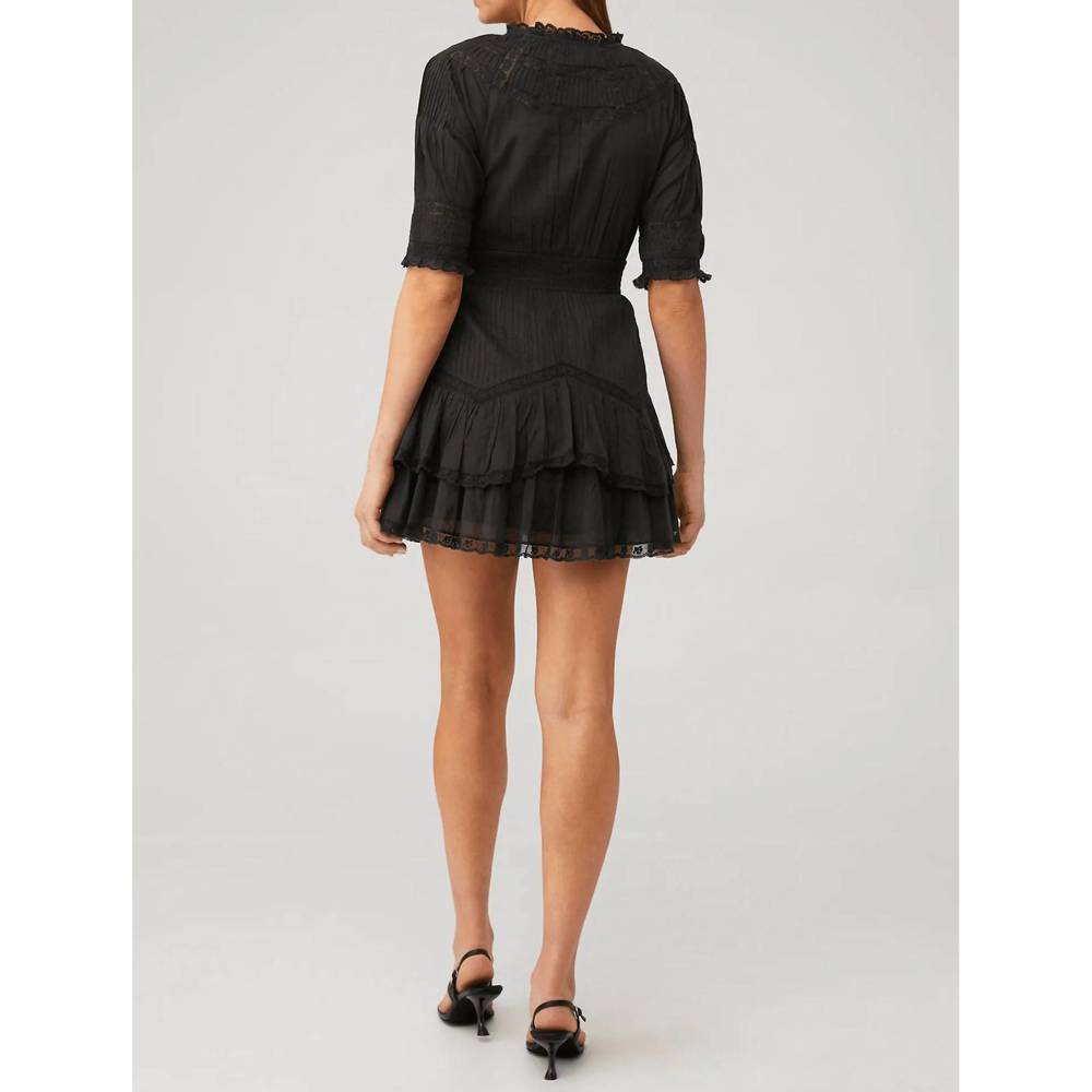 NEW LOVESHACKFANCY clovis dress in black - Picture 3 of 3